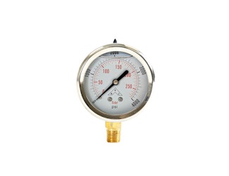 Buyers Products Company HPGS4 Silicone Filled Pressure Gauge - Stem Mount 0-4,000 Psi