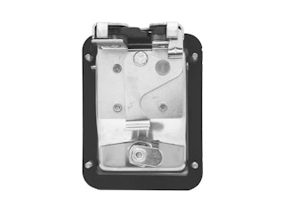 Buyers Products Company L3885RLS Stainless Steel Rotary Single Point Paddle Latch - 1/2 Inch Striker