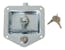 Buyers Products Company L8915 Stainless Single Point T-Handle Latch With Mounting Holes - Zinc Plated