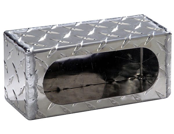 Buyers Products Company LB383ALDT Single Oval Light Box Diamond Tread Aluminum