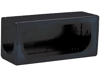 Buyers Products Company LB383SL Single Oval Light Box Black Powder Coated Steel With Side Light
