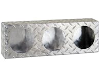Buyers Products Company LB6183ALDT Triple Round Light Box Diamond Tread Aluminum