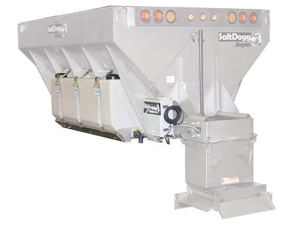 Buyers Products Company LS4 12 Vdc Pre-Wet Kit With One 105-Gallon Poly V-Box Mount Reservoir