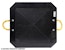 Buyers Products Company OP242422 Ultra High Density Poly Outrigger Pad With Square Recess - 24 X 24 X 2 Inch