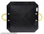 Buyers Products Company OP242422 Ultra High Density Poly Outrigger Pad With Square Recess - 24 X 24 X 2 Inch