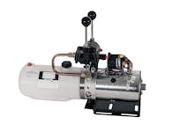 Buyers Products Company PU5007 4 Way/3 Way Dc Power Unit-Manual Controls Horizontal 1.8 Quart Reservoir