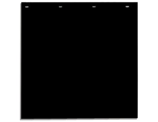 Buyers Products Company RC24PPB Super Durable Black Polymer Mudflaps 24X24 Inch