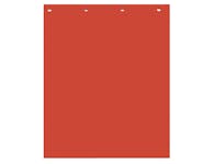 Buyers Products Company RC30PPR Super Durable Red Polymer Mudflaps 24X30 Inch