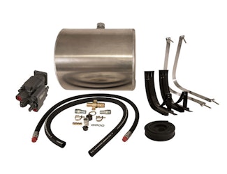 Buyers Products Company SMWLK50ADMCCW 50 Gallon Aluminum Side-Mount Reservoir/Direct Mount Pump Wetline Kit Ccw