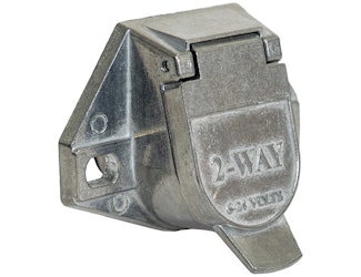 Buyers Products Company TC1002 2-Way Die-Cast Zinc Trailer Connector -Truck Side - Horizontal Pin Arrangement