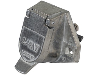 Buyers Products Company TC1012 2-Way Die-Cast Zinc Trailer Connector -Truck Side - Vertical Pin Arrangement