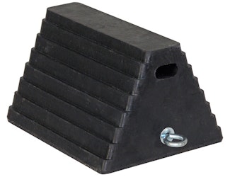 Buyers Products Company WC1086 Heavy Duty Rubber Wheel Chock With Chain Eye 10X8X6 Inch
