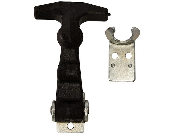 Buyers Products Company WJ195 4 Inch Easy Grip Rubber Hood Catch With Bracket