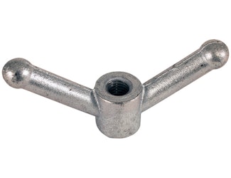 Buyers Products Company WN5811Z Zinc Plated Wing Nut Clamp Handle With 5/8-11 Full Thread - 5.5 X 2.38 Inch Tall