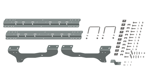 B&W Towing RVK2503 Custom Installation Kit For Universal Mounting Rails For Some GMC Trucks
