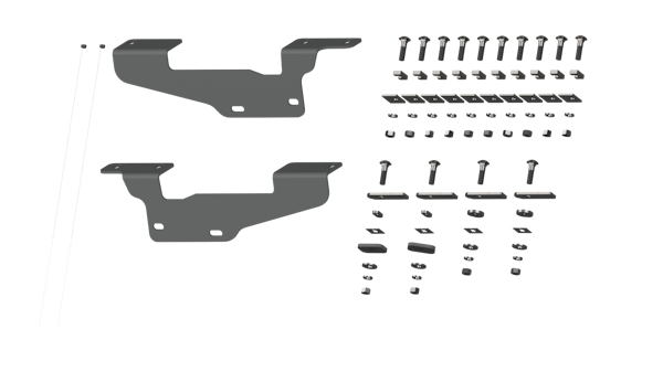 B&W Towing RVR2405 Custom Installation Brackets For Universal Mounting Rails For Some Ford Trucks