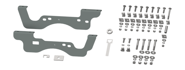 B&W Towing RVR2406 Custom Installation Brackets For Universal Mounting Rails For Some Ford Trucks