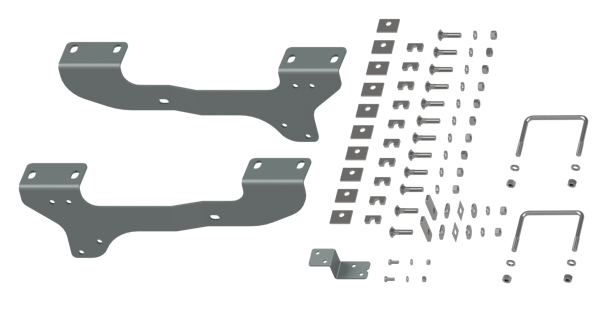 B&W Towing RVR2503 Custom Installation Kit For Universal Mounting Rails For Some GMC Trucks