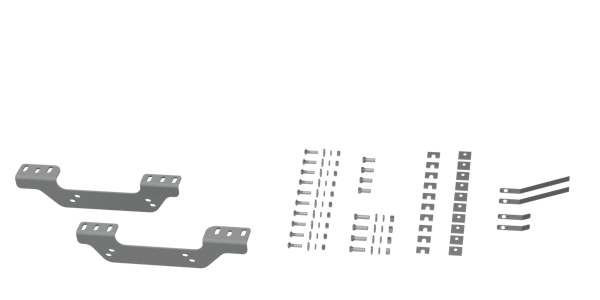 B&W Towing RVR2506 Custom Installation Kit For Universal Mounting Rails For Some Chevy Trucks