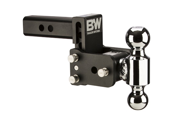 B&W Towing TS10033B B&W Tow And Stow Dual Ball 2 Adj Ball Mount 3 Drop/3-1/2 Rise, Black