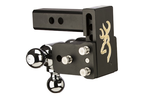 B&W Towing TS10033BB B&W Tow And Stow Dual Ball 2 Adj Ball Mount 3 Drop/3-1/2 Rise, Browning