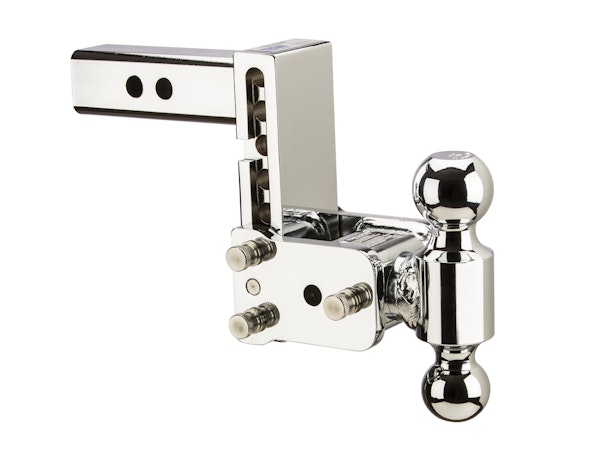 B&W Towing TS10037C B&W Tow And Stow Dual Ball 2 Adj Ball Mount 5 Drop/5-1/2 Rise, Chrome