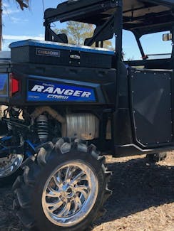 CamLocker SXSSMBMB UTV Long Side Mount Box - Matte Black (Sold in Pairs)