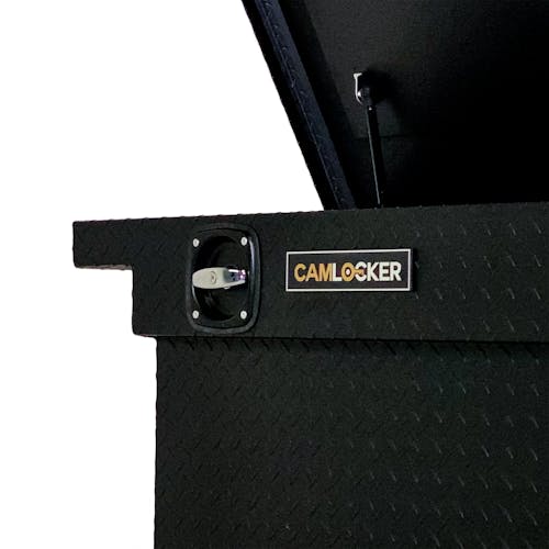 CamLocker S71LPRLGB 71in Low Profile Crossover Truck Tool Box with Rail - Gloss Black