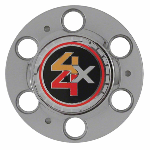 Coast to Coast International IWCC2040R Chrome 4X4 Logo On 4 Aluminum Set Of 4