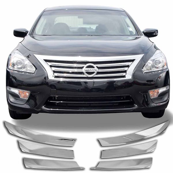 Coast to Coast International IWCGI114 Overlay Horizontal Bar Style 6 Piece Emblem Cutout Chrome ABS
