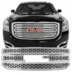 Coast to Coast International IWCGI129 Overlay Mesh Style 4 Piece Emblem Cutout Chrome ABS