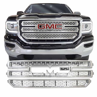 Coast to Coast International IWCGI141 Overlay Mesh Style 2 Piece Emblem Cutout Chrome ABS Coast to Coast International IWCGI141 Overlay Mesh Style 2 Piece Emblem Cutout Chrome ABS