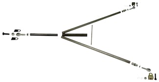 Competition Engineering C2024 Magnum Series Wishbone Rear Axle Housing Locator Kit (Unwelded, 5/8" hole)