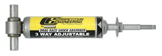 Competition Engineering C2639 13.86" Front Drag Race Shock (10.56" collapsed length; 1.53" diameter)