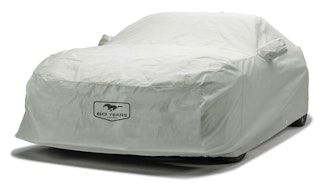 Covercraft Custom Car Covers C10705FD60MC Custom 3-Layer Moderate Climate Car Cover with Mustang 60th Anniversary logo