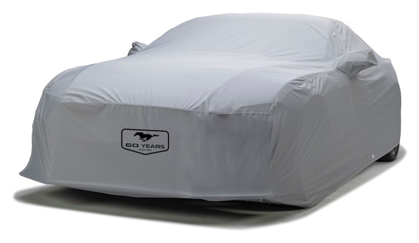 Covercraft Custom Car Covers C10705FD60PG Custom WeatherShield HP Car Cover with Mustang 60th Anniversary logo