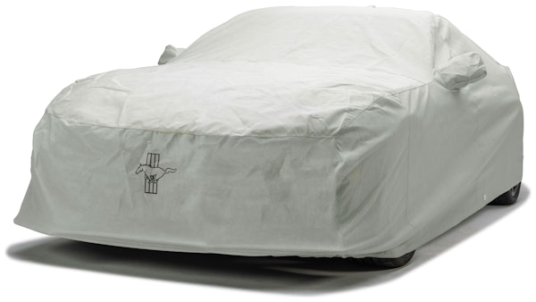 Covercraft Custom Car Covers C13156FD27MC Custom 3-Layer Moderate Climate Car Cover with Black Mustang Tri-Bar logo