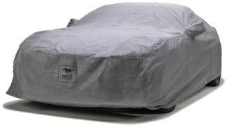 Covercraft Custom Car Covers C15091FD56IC Custom 5-Layer Indoor Car Cover with Black Mustang 50 Years logo