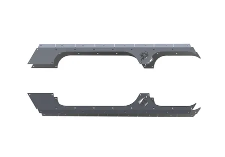 CrawlTek Revolution CWLJK40401 4 Door Rocker Body Cladding - Black