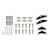 CURT 121100LRV Lippert AP Susp Kit for 2,000-8,000-lb. Triple Axles - Standard Equalizer