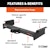 CURT 15302 Xtra Duty Class 5 Hitch, 2 Receiver, Select Silverado, Sierra 2500, 6' Bed