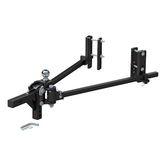 CURT 17355 TruTrack 2P Trunnion Weight Distribution Hitch with 2x Sway Control, 8-12K