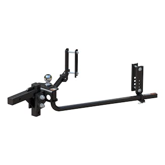 CURT 17599 TruTrack 2P Round Bar Weight Distribution Hitch with 2x Sway Control, 5-8K
