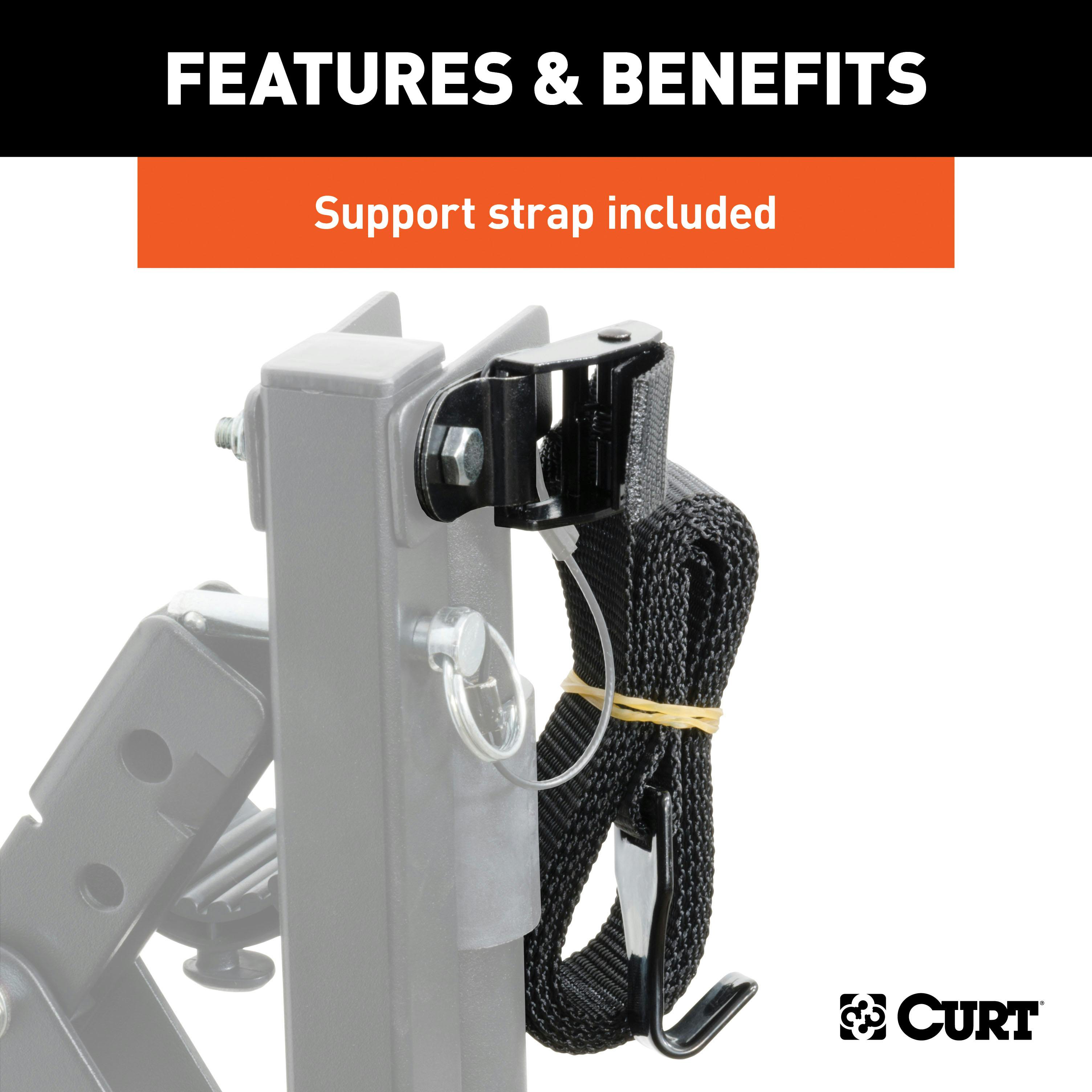 Curt bike sale rack support strap