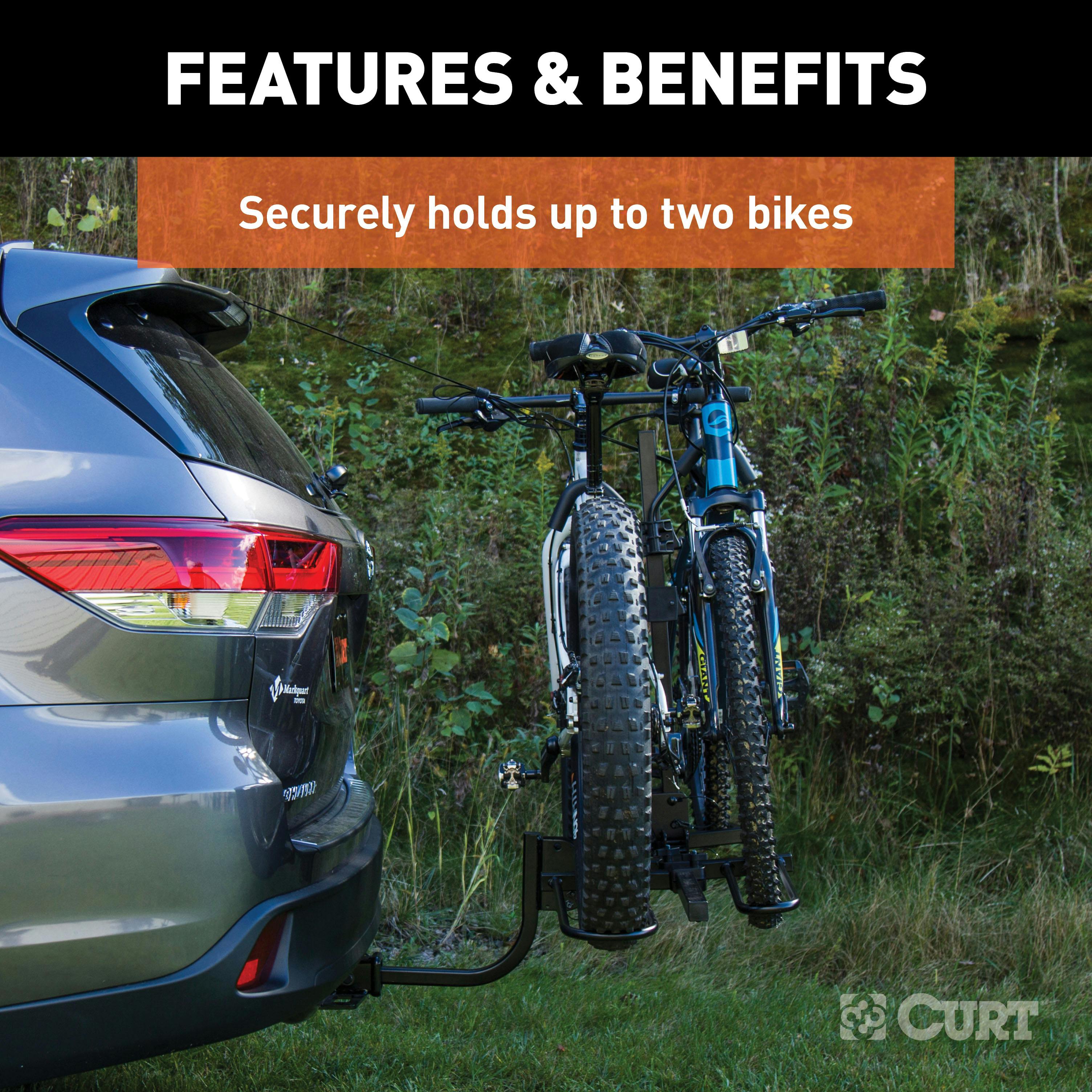 Curt 2 hot sale bike rack