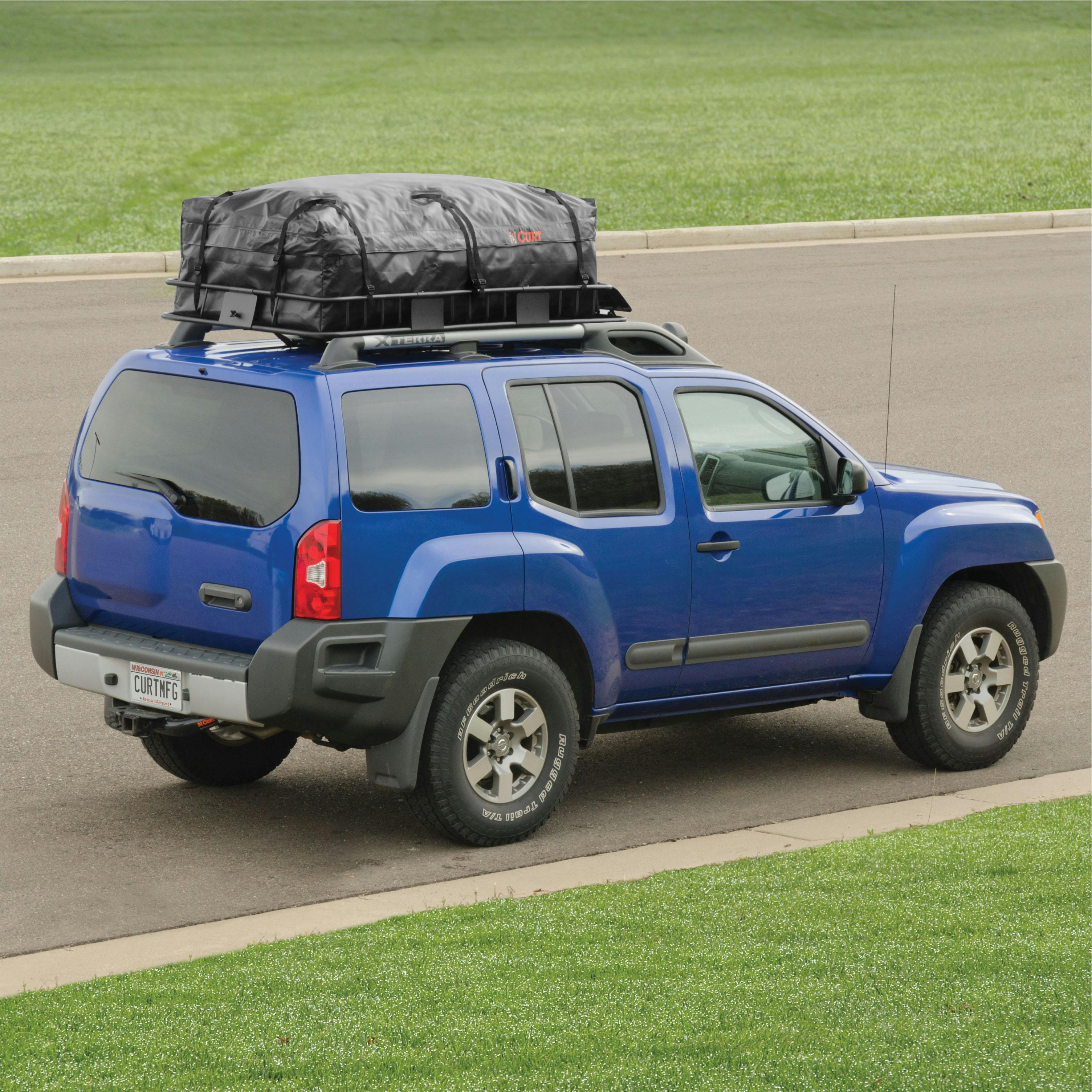 CURT 18221 59 x 34 x 21 Weather-Resistant Vinyl Roof Rack Cargo Bag