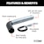 CURT 21511 5/8 Hitch Pin (2 Receiver, Zinc with Rubber Grip, Packaged)
