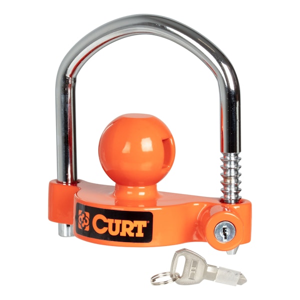 CURT 23090-KA Universal Trailer Coupler Lock, Keyed Alike