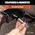 CURT 23517 1/2 Hitch Lock with 5/8 Adapter (1-1/4 or 2 Receiver, Barbell, Stainless)