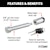 CURT 23519 5/8 Hitch Lock (2 or 2-1/2 Receiver, Barbell, Stainless)